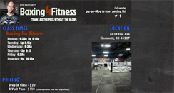 Desktop Screenshot of boxing4fitness.com