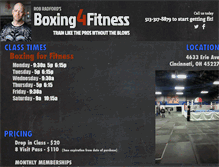 Tablet Screenshot of boxing4fitness.com